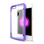 Wholesale iPhone 6S / iPhone 6 Clear Defense Hybrid Case (Purple)